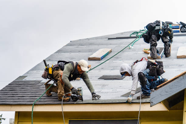 Professional Gutter Installation technician working in Remsen, IA